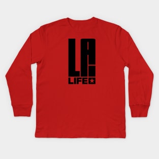 LA Life (BLACK) Kids Long Sleeve T-Shirt